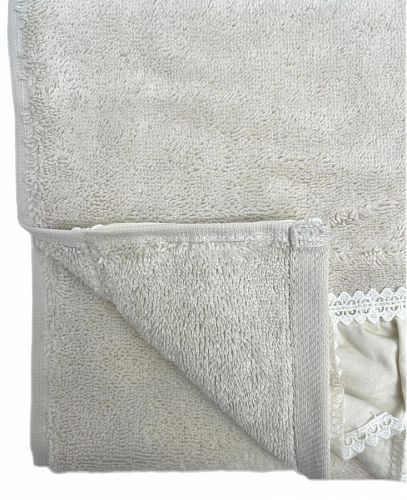 Полотенце Kарвен Vip Cotton 50*90 1шт махра H5169 ISABELLA Beige