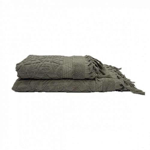 Полотенце Kарвен Vip Cotton 70*140 1шт махра H5168 DONENCE Green