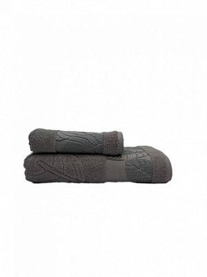 Полотенце Карвен "ASEL" 50*90 1шт. микрокоттон H6019 Gray
