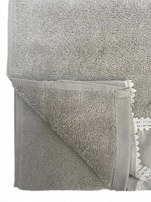 Полотенце Kарвен Vip Cotton 70*140 1шт махра H5170 ISABELLA Grey