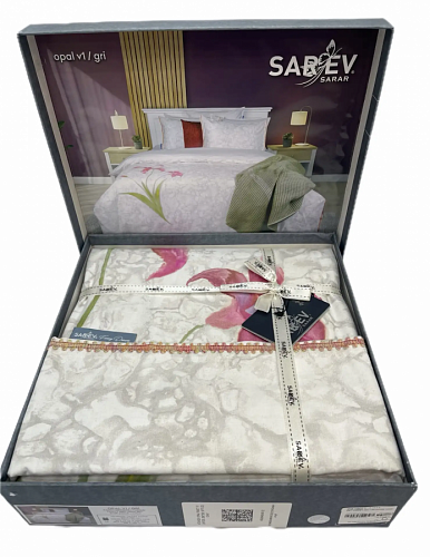 Постельное белье "Sarev" fancy 1.5 сп. N350 OPAL v1/Gri