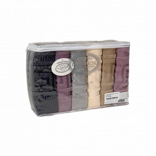Полотенце Карвен Vip Cotton" Grek" 70*140 1шт. махра  Н 3176.