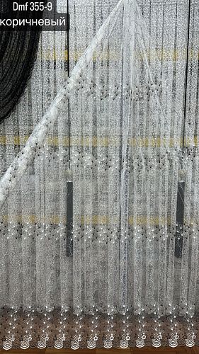 Тюль-сетка  с вышивкой DMF355-9