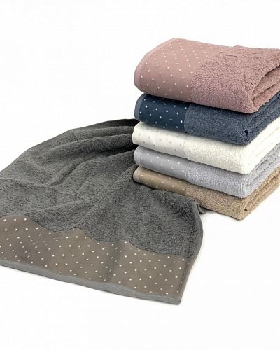 Полотенце Карвен Vip Cotton "YILDIZ" 70*140 6шт.махра H3283