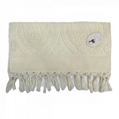 Полотенце Kарвен Vip Cotton 50*90 1шт махра H5167 LALEZAR Cream