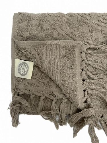Полотенце Kарвен Vip Cotton 70*140 1шт махра H5168 DONENCE Coffee