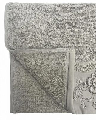 Полотенце Kарвен Vip Cotton 50*90 1шт махра H5169 HELEN Grey