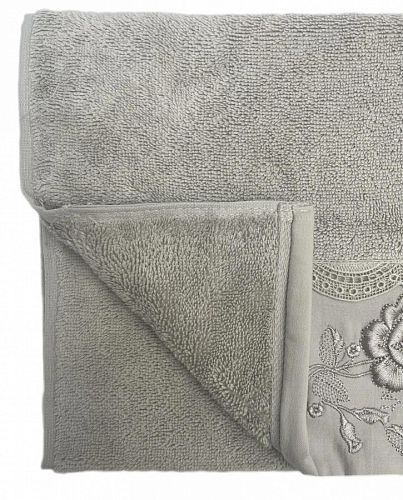 Полотенце Kарвен Vip Cotton 50*90 1шт махра H5169 HELEN Grey