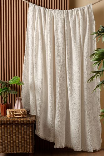 Плед Karven хлопок евро 220*240  PL027 CARMEN v2/Naturel