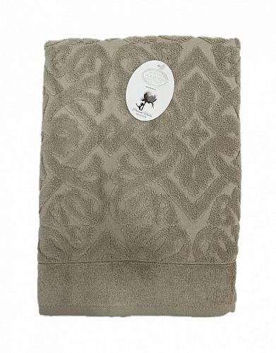 Полотенце Kарвен Vip Cotton 70*140 1шт махра H5168 ROMA Coffee