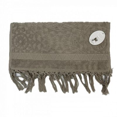 Полотенце Kарвен Vip Cotton 50*90 1шт махра H5167 DONENCE Coffee
