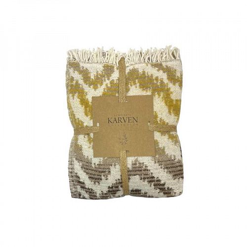 Плед Karven ZIGZAG хлопок 60%,акрил 40% 1,5 спальный 150*200 PL024 v19/Bej