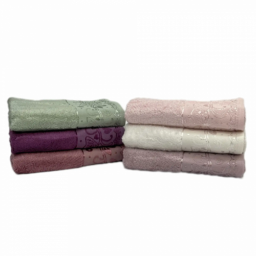 Полотенце Kарвен Bamboo "ZOYA" 70*140 6шт бамбук H 4108