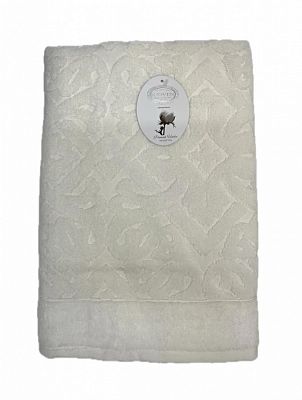 Полотенце Kарвен Vip Cotton 70*140 1шт махра H5168 ROMA Cream