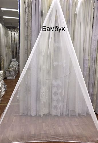 Тюль Бамбук однотонный 30002-Bambuk