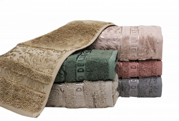 Полотенце Kарвен Bamboo "DAMAKS 1" 50*90 6шт бамбук H 4107
