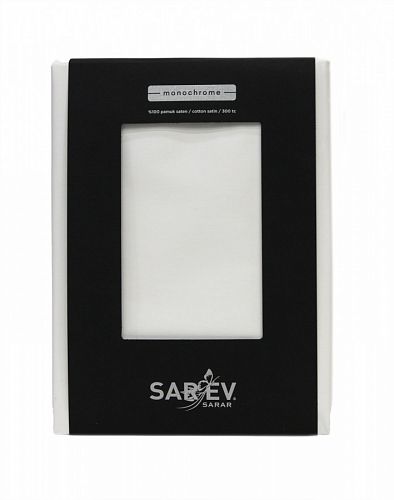 Простынь SAREV (300 tc) 1,5 сп. сатин 220*280 см P 980 MONOCHROME v1/Off White
