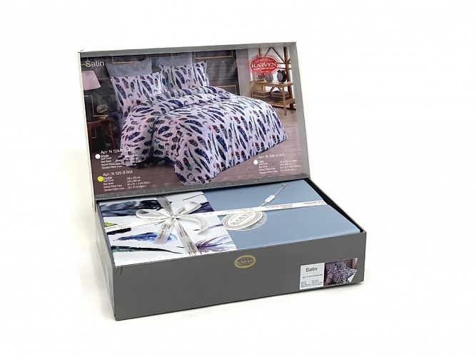 Постельное белье "Карвен" Digital print  сатин 3D евро N125-S003
