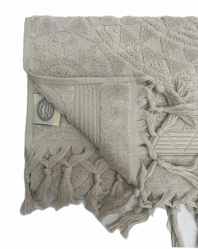 Полотенце Kарвен Vip Cotton 50*90 1шт махра H5167 DONENCE Beige