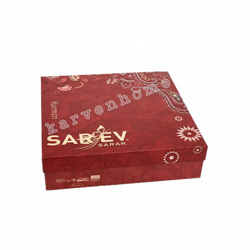 Постельное белье  "Sarev" евро поплин MERLOT FANCY v2/Siyah