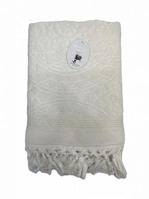Полотенце Kарвен Vip Cotton 70*140 1шт махра H5168 DONENCE Cream