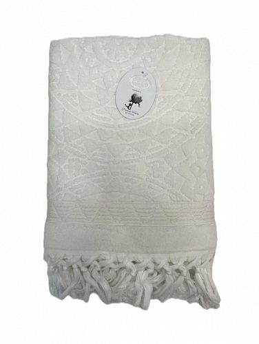 Полотенце Kарвен Vip Cotton 70*140 1шт махра H5168 DONENCE Cream