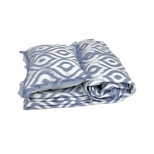 Покрывало  ZEBRA  "ALL DAYS IKAT" 1.5 сп (180*250)  Y870 indigo/индиго