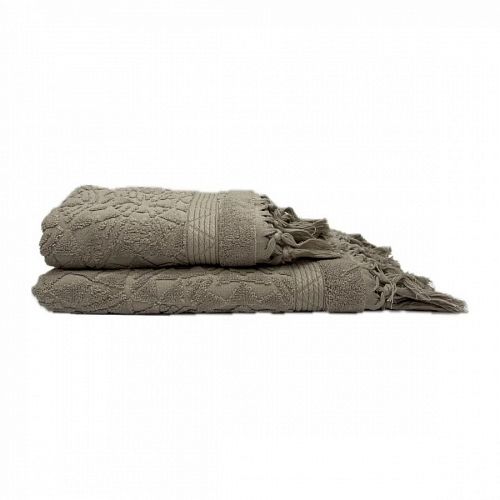 Полотенце Kарвен Vip Cotton 70*140 1шт махра H5168 DONENCE Coffee
