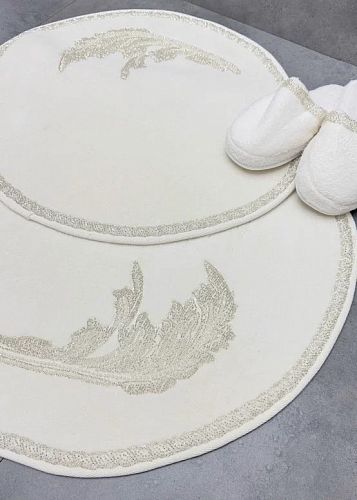 Набор ковриков для ванной Zebra oval 70*115/60*80 KV442 GISELE KREM