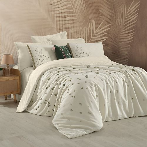 Постельное белье Sarev Mood Comfort муслин евро N357 SALERNO v1/Ekru