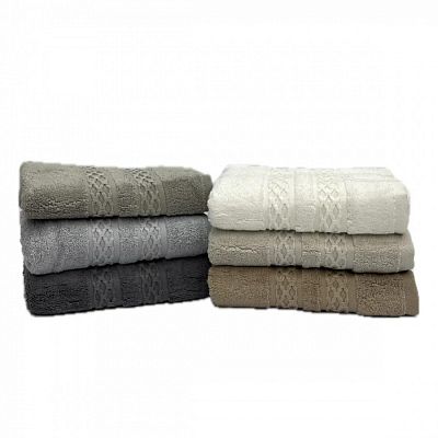 Полотенце Kарвен "CAKIL TASI" 50*90 6шт махра H5161 