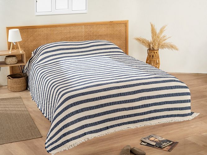 Плед Karven пике муслиновый евро 220*240 PL033 LENA v4/Lacivert