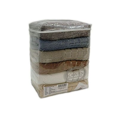 Полотенце Kарвен "EKOSE" 50*90 6шт махра H5161 