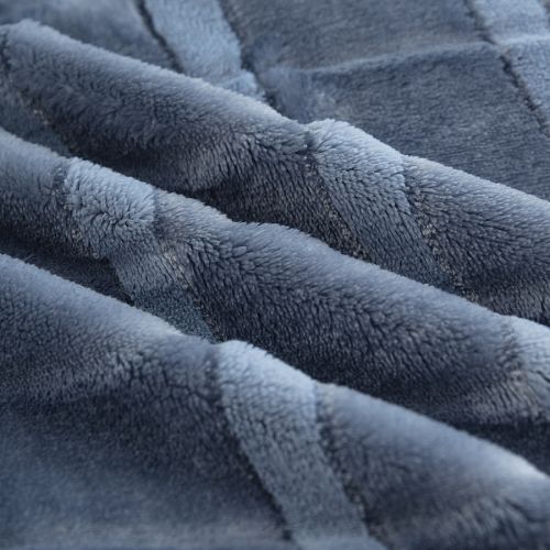 Плед Karven фланель евро PL 016 CUTTING v4/Blue