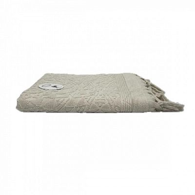 Полотенце Kарвен Vip Cotton 70*140 1шт махра H5168 DONENCE Beige