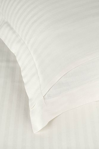 Постельное белье "Карвен" Stripe Satin семейное N 164-SS 009 кремовый