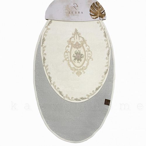 Набор ковриков для ванной  Zebra Casa овал 115*70/60*80 FLORANSA KV 282 