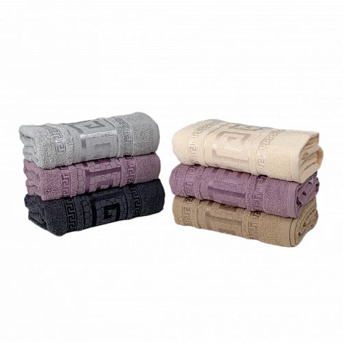 Полотенце Карвен Vip Cotton" Grek" 50*90 6шт.махра Н 3175.
