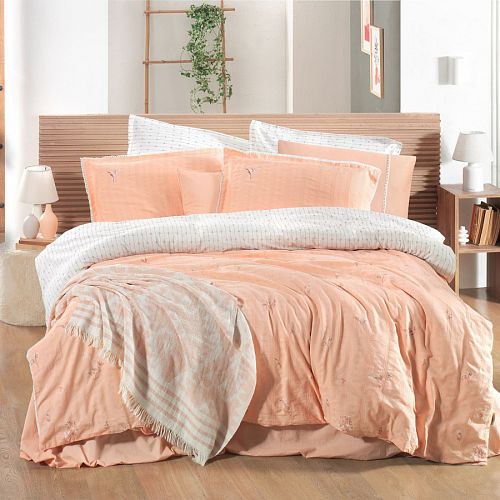 Постельное белье Sarev Mood Comfort жатый хлопок евро N354 GRACIA v2/Somon