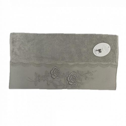 Полотенце Kарвен Vip Cotton 50*90 1шт махра H5169 HELEN Grey