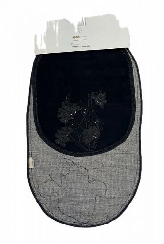 Набор ковриков для ванной Zebra oval 70*115/60*80 KV442 MILA SIYAH