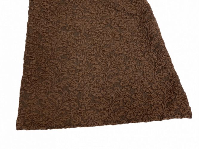 Чехлы на стулья гобелен (6шт.)+скатерть c оборкой К 048 chokolade/шоколадный