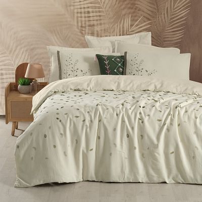 Постельное белье Sarev Mood Comfort муслин евро N357 SALERNO v1/Ekru