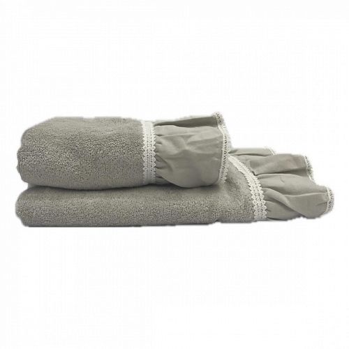 Полотенце Kарвен Vip Cotton 70*140 1шт махра H5170 ISABELLA Grey