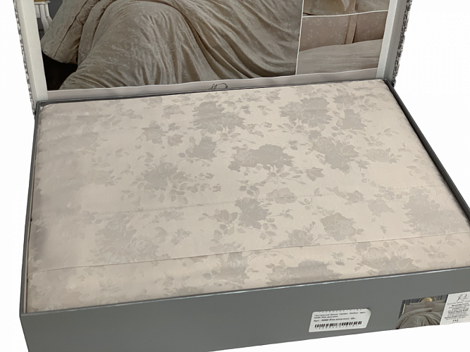 Постельное белье  Карвен  бамбук  евро N065 Rita капучино 