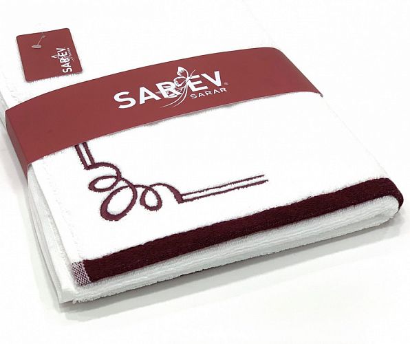 Полотенце Sarev "KIROS" 50*90 1шт. махра  Н 971.