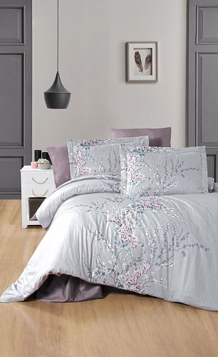 Постельное белье "Карвен" сатин евро Wisteria Lilac
