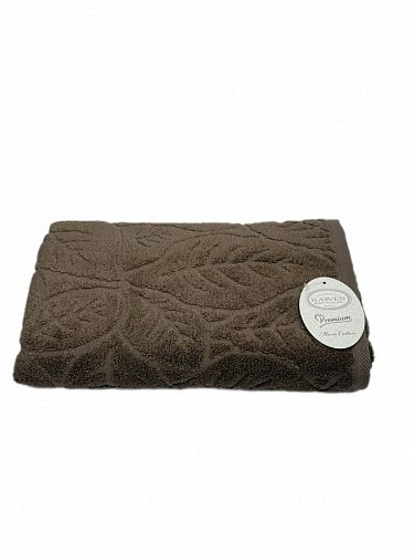 Полотенце Карвен "LISA" 70*140 1шт. микрокоттон H6020 Dark Brown