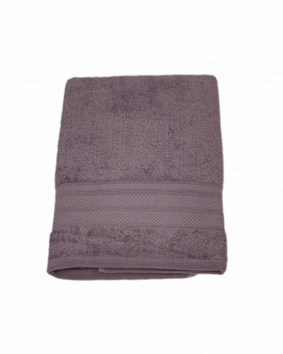 Полотенце Kарвен "PETEK BORDUR DUZ "Lux Cotton 50*90 1шт махра  H 5159 k.lila