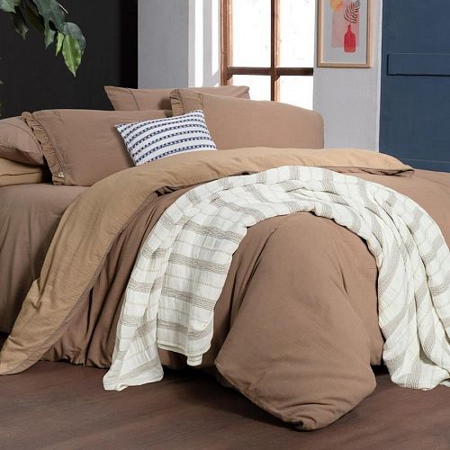 Постельное белье Sarev Mood Comfort муслин 1,5 спальн. N356 KENYON v1/Bej